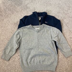Toddler sweater bundle. Size 3t.Gray and Navy Sweater Set
